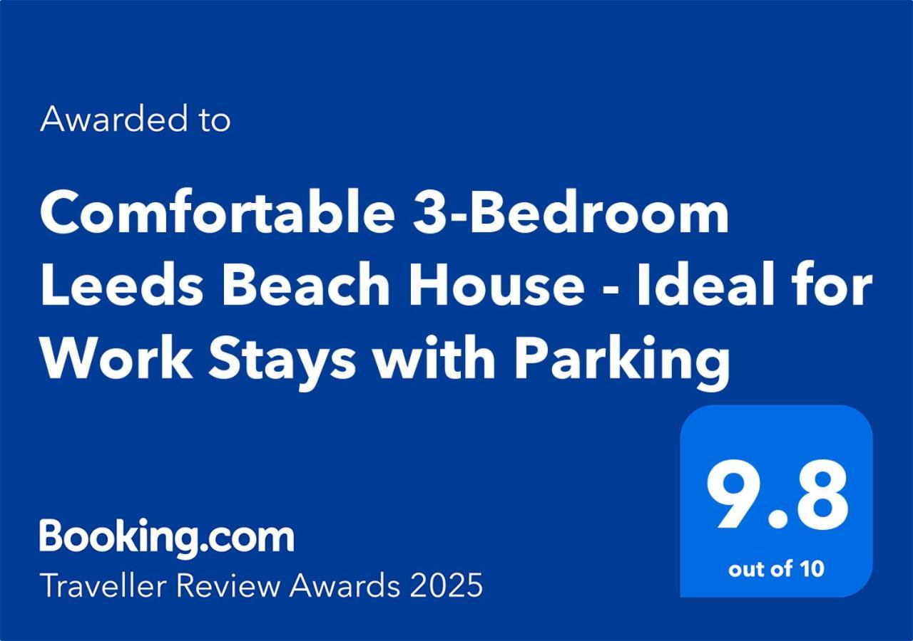 Comfortable 3 Bedrooms Leeds Beach House - Ideal For Family And Contractors - Free Parking For 2 Cars Eksteriør bilde